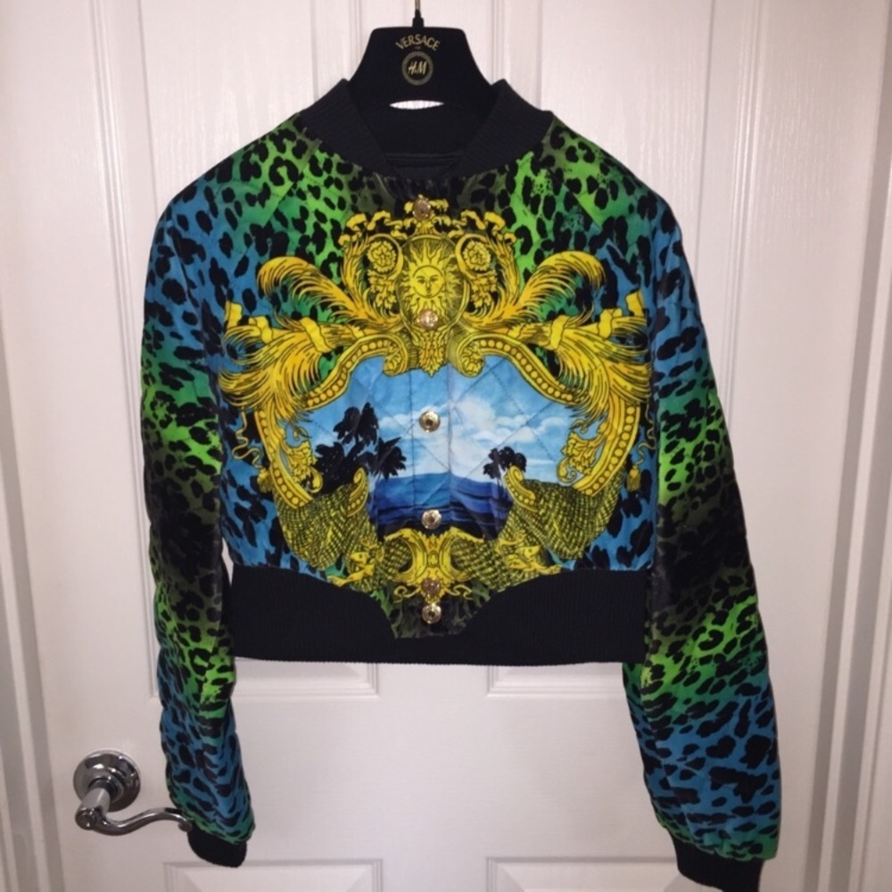 🔥💥VERSACE FOR H & M Bomber Cropped Jacket 💥🔥